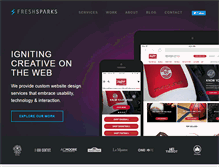 Tablet Screenshot of freshsparks.com
